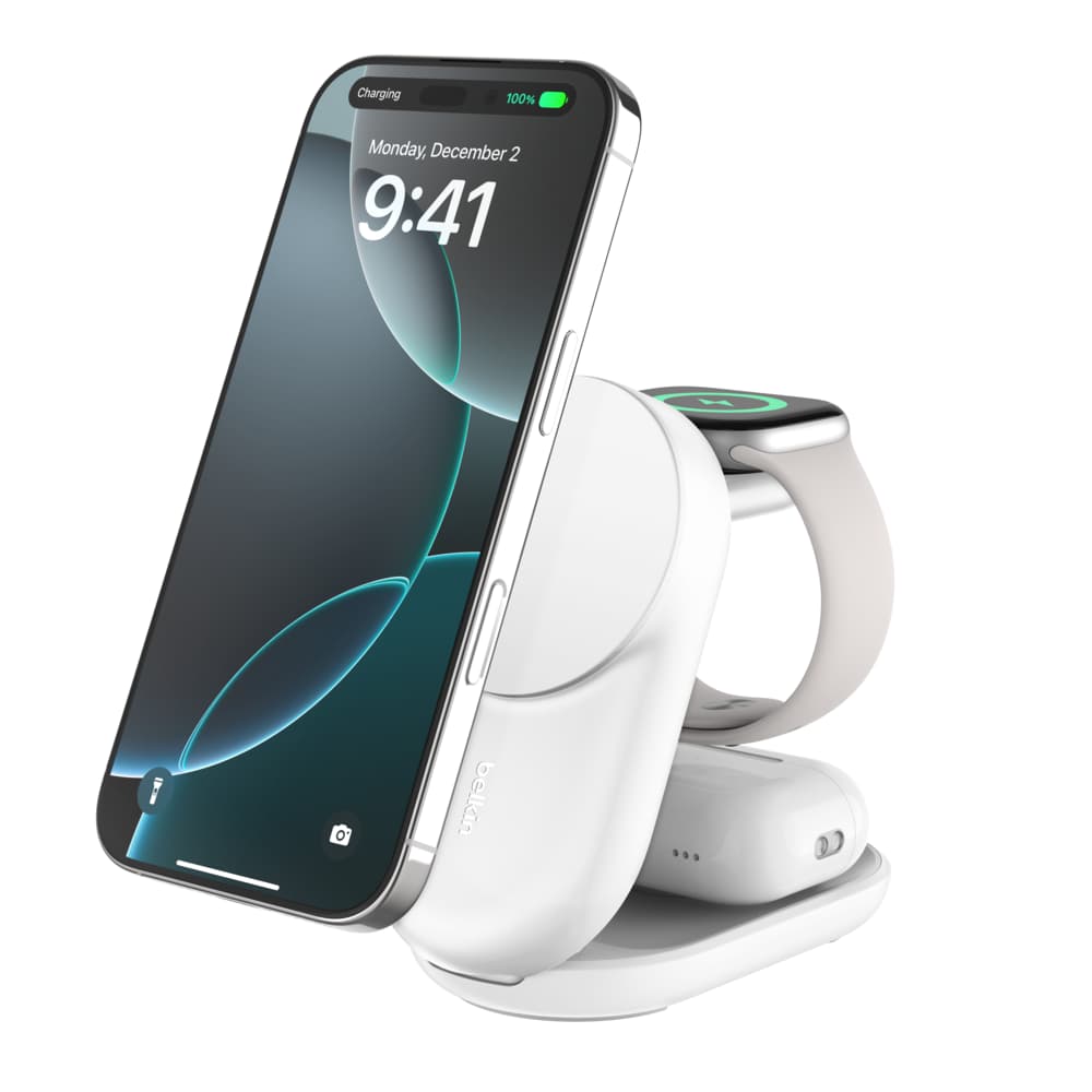 Belkin 3-in-1 Foldable Magnetic Charger with Qi2 25W – picture 1